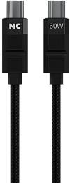 MORE CHOICE (4620202554987) K87aa 2м USB 3.0A PD60W для Type-C Type-C- 2м , черный Кабель