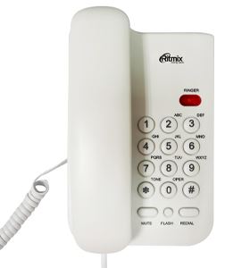 RITMIX RT-311 White Телефон проводной