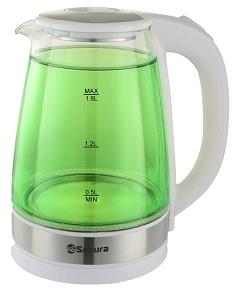 SAKURA SA-2744GR 1,8л зеленый Чайник электрический SAKURA SA-2744GR 1,8л зеленый