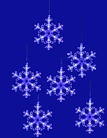 UNIEL (UL-00007336) ULD-E1503-072/DTA BLUE IP20 SNOWFLAKES-3 Занавес фигурный светодиодный Гирлянда