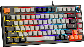 DEFENDER (45214) Wildfire GK-213 RU,сер/чер,82кн,TNT розов,1.5м Клавиатура DEFENDER (45214) Wildfire GK-213 RU,сер/чер,82кн,TNT розов,1.5м