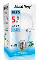 SMARTBUY (SBL-A60-05-40K-E27-A) 5W/4000/E27 Светодиодная лампа