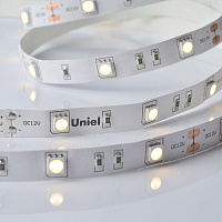 UNIEL ULS-M22-5050-30LED/m-10mm-IP20-DC12V-7,2W/m-5M-3000K PROFI катушка в герметичной упаковке Светодиодная лента