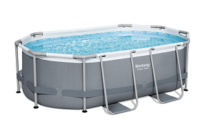 BESTWAY Бассейн каркасный, 305 x 200 x 84 см, фильтр-насос, диспенсер, 5614А Бассейн каркасный