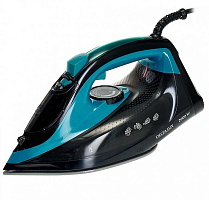 DELTA LUX DE-3000 черный/бирюзовый Утюг