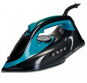 DELTA LUX DE-3000 черный/бирюзовый Утюг