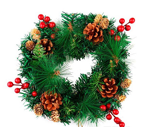 ВОЛШЕБНАЯ СТРАНА SYCB17-056 30 см 102004 Декор. елочки и рождеств. венки