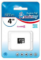 SMARTBUY (SB4GBSDCL4-00) MicroSDHC 4GB Class4 Карта памяти