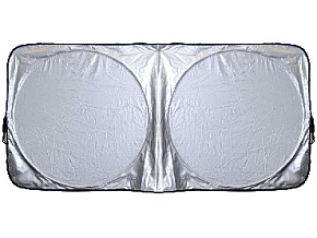 NOVA BRIGHT металлизированная, под лобовое стекло (серебро), 130х60см 46480 Шторки солнцезащитные