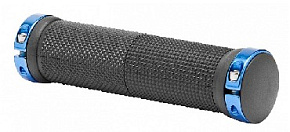 STELS Грипсы XH-G59BL 130 мм чёрные, синие кольца, в инд. упаковке 150131 LU074691 Грипсы
