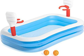 BESTWAY 54122 Игровой бассейн Баскетбол + 2 мяча 251 х 168 х 102 см, 636 л, Бассейн