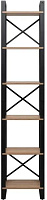 LESET Стеллаж Стилвуд 116 (Черный/Дуб крафт золотой)