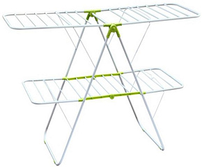 РЫЖИЙ КОТ Сушилка для белья напольная двухуровневая CD-02, 147*60*98 см (109602)