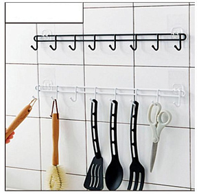 MALLONY Вешалка для кухонных аксессуаров MAGIC MR-04, (8 крючков) (008431) Кухонная навеска