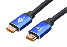 ATCOM (AT8888) Кабель HDMI 2М (HIGH speed, Metal gold, в пакете) 8K VER 2.1 Кабель HDMI