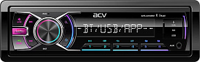 ACV AVS-601UBM (1din/мультицвет/BT/2 USB/AUX/SD/FM/3RCA/SUB/5 зон подсветки/4*50)