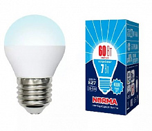 VOLPE (UL-00003822) LED-G45-7W/NW/E27/FR/NR Белый свет 4000K Лампа светодиодная