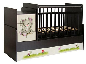 ФЕЯ Кровать детская Фея 1100 Зайчонок, венге-бежевый (2кор) Кровать ФЕЯ Кровать детская Фея 1100 Зайчонок, венге-бежевый (2кор)