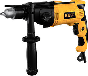 DENZEL Дрель ударная IDD-1050-2, 1050Вт, 0-1200/0-3200 об/мин, 0-19200/0-51200 уд/мин, 2 скор.// Дрель ударная DENZEL Дрель ударная IDD-1050-2, 1050Вт