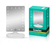 CAMELION (14006) M145-SL C01 бел. (Зеркало C LED подсветкой, 1X, дневн.свет, 5Вт,4*LR6) Светильник