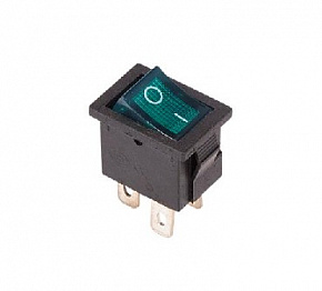 REXANT (36-2193) выключатель клавишный (RWB-207, SC-768) зеленый (100) Выключатель-кнопка