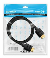 EXPLOYD EX-K-1489 HDMI-HDMI/V1.4/круглый/чёрный/1М Кабель