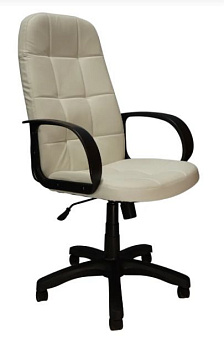 ЯрКресло Кресло Кр45 ТГ ПЛАСТ ЭКО5 (экокожа белая) Кресло компьютерное