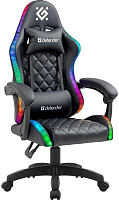 DEFENDER Игровое кресло Energy Черный,RGB,класс 4,PU Кресло