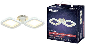 RITTER 52930 3 LOSANGA 80Вт белый Люстра потолочная