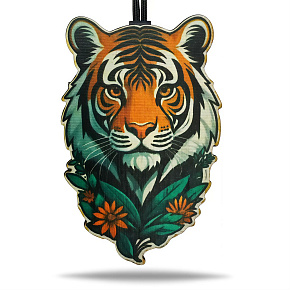 AROMA BAR подвеска цветная ?Тигр сказочный? в крафтовой упаковке с мини-брелоком 49339 Ароматизатор