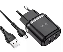 HOCO (6931474731036) N4m Black + кабель MICRO USB СЗУ HOCO (6931474731036) N4m Black + кабель MICRO USB