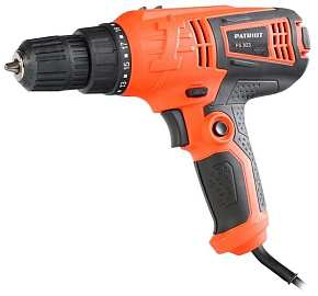 PATRIOT 120301303 Дрель-шуруповерт сетевая FS 303, 2 скор., мощность 330Вт, макс. крутящий момент 25 Нм, быстрозажимной патрон Дрель-шуруповерт сетева
