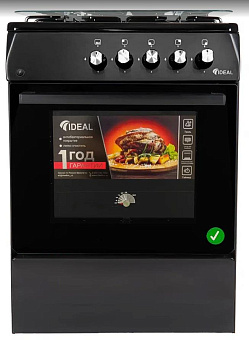 IDEAL G 115 ГК черный Газовая плита