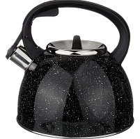 AGNESS 907-045 ЧЕРНЫЙ МРАМОР нерж. 2,5л Чайник