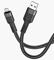 HOCO (6931474770585) U110 MicroUSB (m) 1.2m - черный Кабель