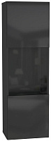 НК-МЕБЕЛЬ POINT ТИП-22 шкаф навесной Чёрный/Чёрный глянец 71774441 (1 кор.) Шкаф навесной