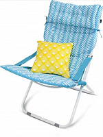 NIKA Кресло-шезлонг со съемным матрасом и декоративной подушкой (HHK6/T бирюзовый) Кресло-шезлонг со съемным матрасом и декоративной