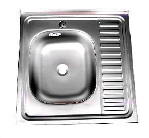 FABIA м00004 Мойка 60 х 60 см левая Мойка накладная FABIA м00004 Мойка 60 х 60 см левая