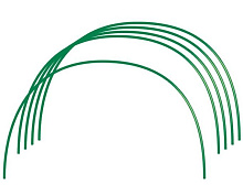 RUSSIA Парниковые Дуги в ПВХ 0,75х0,9м 6 шт. диаметр трубы 10мм 64407 Комплектующие к парникам RUSSIA Парниковые Дуги в ПВХ 0,75х0,9м 6 шт. диаметр тр