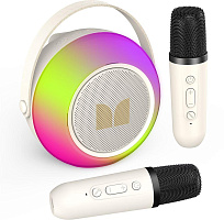 MONSTER M8 (MS62112) белая Караоке портативная