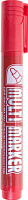 CROWN (08-8603) Маркер перманентный Multi Marker 3мм, красный, пулевидный Маркер