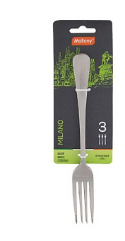MALLONY Набор вилок столовых MILANO, 3 шт (007294) Столовые приборы