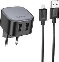 HOCO (6942007617390) CS31Am Black СЗУ 2USB 2.1A СЗУ