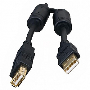 5BITES UC5011-050A EXPRESS USB2.0 / AM-AF / FERRITES / 5M / BLACK кабель USB