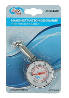 AUTOVIRAZH (AV-011504) шинный пластик. в блистере Манометр