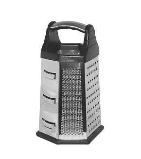 MALLONY Терка шестигранная GR-003-9, высота: 23см (пластик, нерж.сталь) (965007) Терка MALLONY Терка шестигранная GR-003-9, высота: 23см (пластик, нер