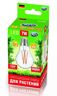 REV 32416 4 GARDEN А60/E27/7W FILAMENT 575-650Нм Светильник для растений светодиодный