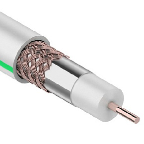 PROCONNECT (01-2431-6)SAT 703B+CU/Al/CU, 75 Ом, 100м., белый Кабель коаксиальный