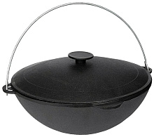 ГАРДАРИКА 1608-3 Туризм чугунный походный татарский 8,0л и крышкой д.36см Казан