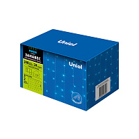 UNIEL (UL-00007211) ULD-C3020-240/STK BLUE IP44 Занавес 3х2м. Соединяемый. 240 светодиодов. Синий свет. Электрогирлянда